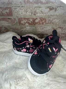 Vans Yo Gabba Gabba Foofa Toddler Shoes Pink Black Flowers Sneakers Size 5 RARE